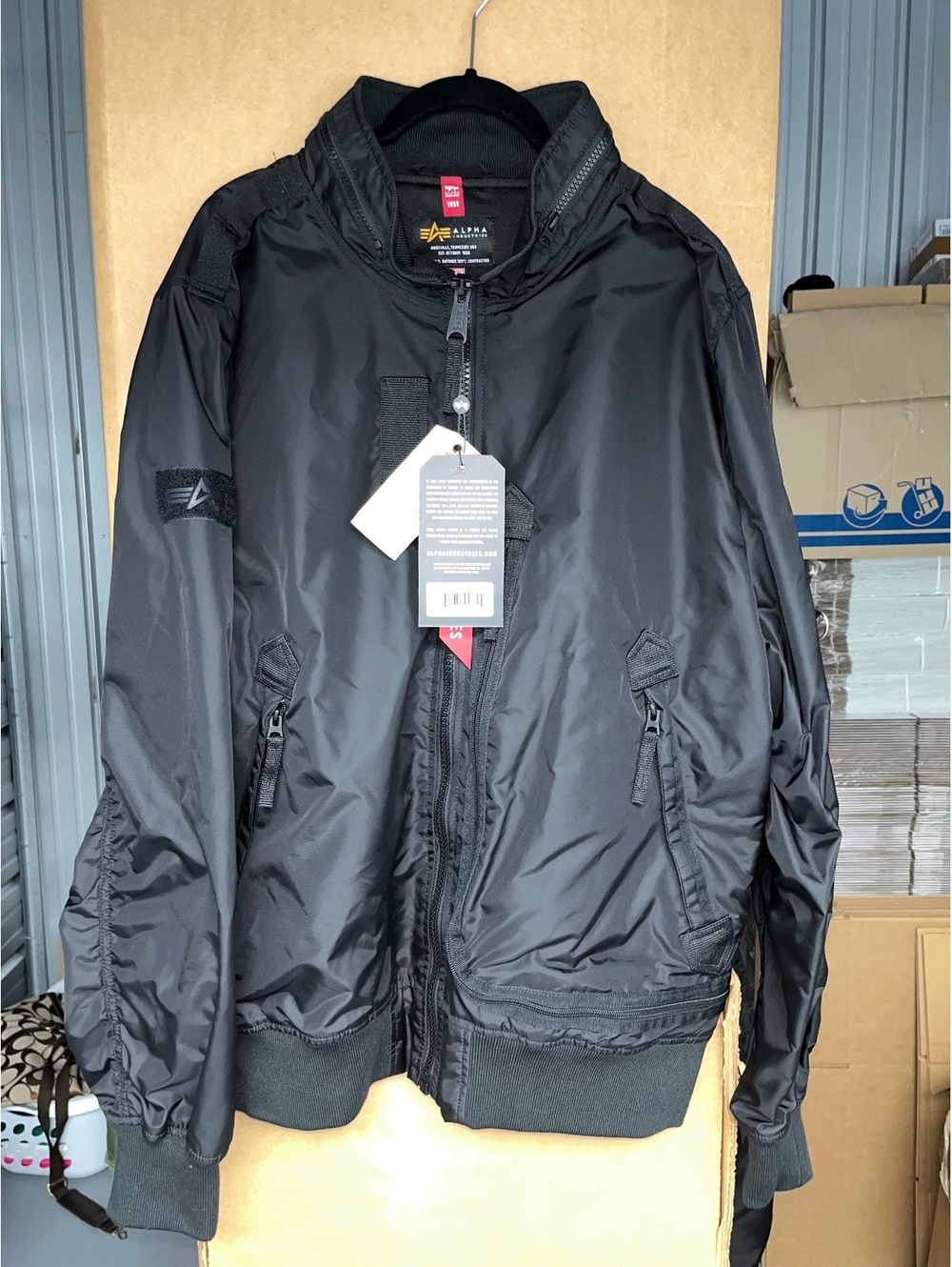 Alpha Industries L-2B Wing Mod Flight Jacket Black 2XL